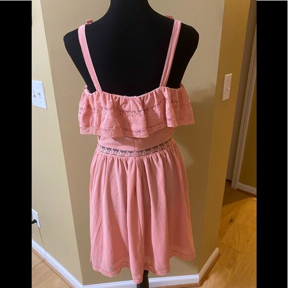 H&M pink coral ruffled sundress - Picture 5 of 11